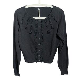 Margaret O’Leary Merino Wool Blend Cardigan Sweater